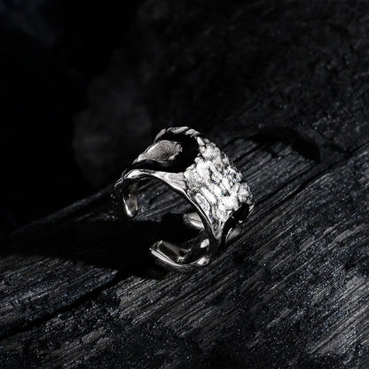 Schwarzer Emaille-Ohrring E1185, 1 Stück