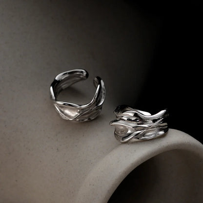 Breiter naturalistischer Ear Cuff E1223, 1 Stück