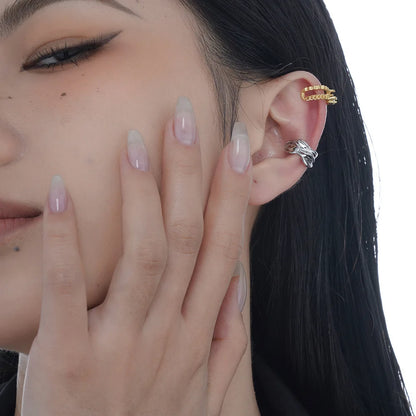 Breiter naturalistischer Ear Cuff E1223, 1 Stück