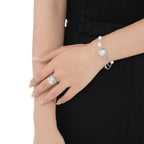 Gewickeltes Barockperlen-Mehrkettenarmband B1049