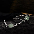 Gewickeltes Jade-Mehrkettenarmband B1010