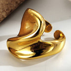 Wirbelnder, klobiger, ungewöhnlicher Ring R1055