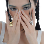 Wirbelnder, klobiger, ungewöhnlicher Ring R1055