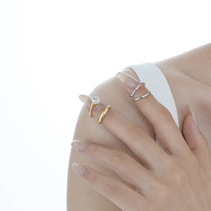 Massiver Draht Herz CZ Ring R1097