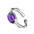 Lila Geburtssteinring R1212