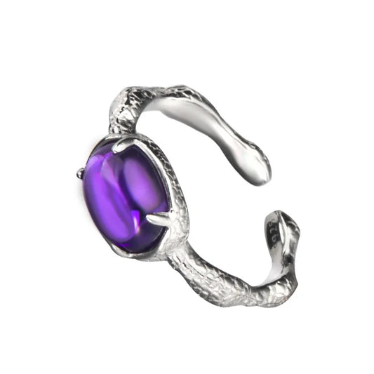 Lila Geburtssteinring R1212