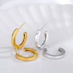 Dicke C-förmige Ohrringe E1019