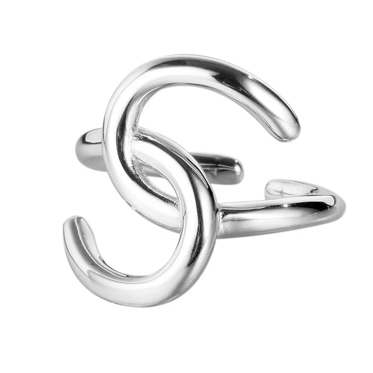 Offener Ring aus dickem Draht R1056
