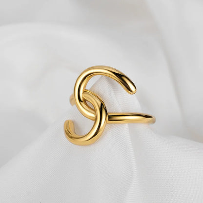 Offener Ring aus dickem Draht R1056
