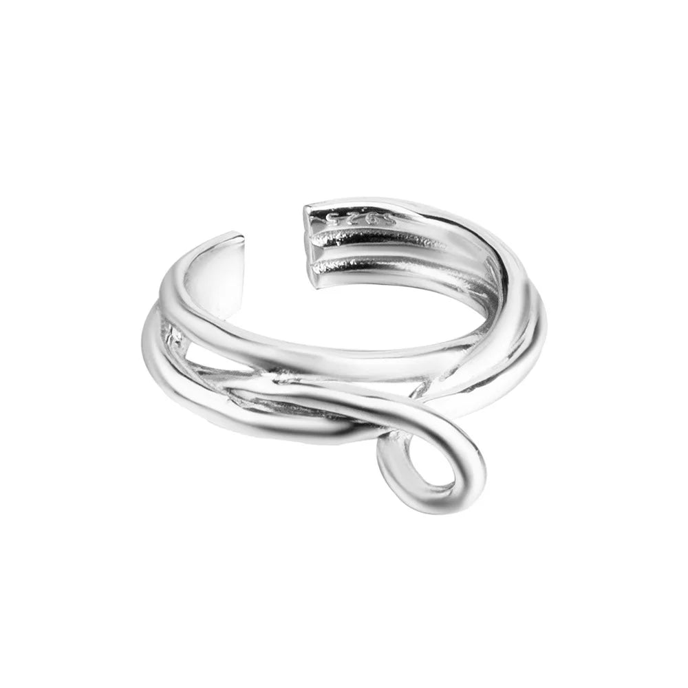 Offener Ring aus dickem Draht R1114