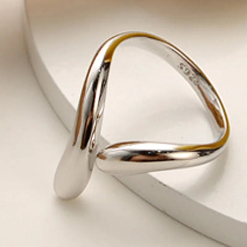 Wasserfiligraner offener Ring R1139