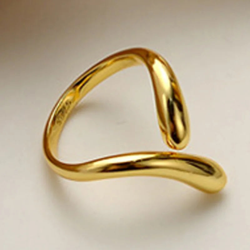 Wasserfiligraner offener Ring R1139