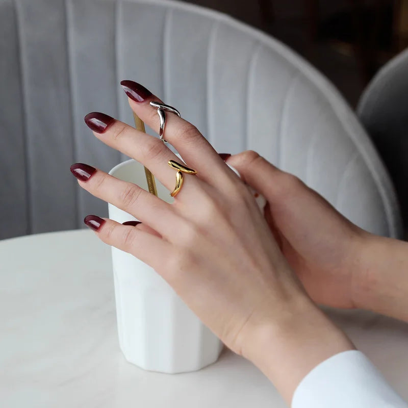 Wasserfiligraner offener Ring R1139