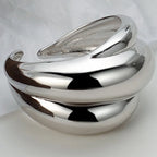 Einzigartiger Ring mit gewellten Rillen R1119