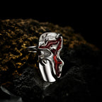Breiter Totenkopf Unregelmäßiger Ring R1204