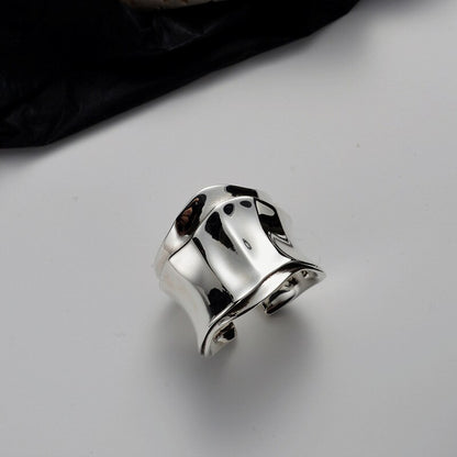 Breiter geschlagener geschmolzener Ring R1121