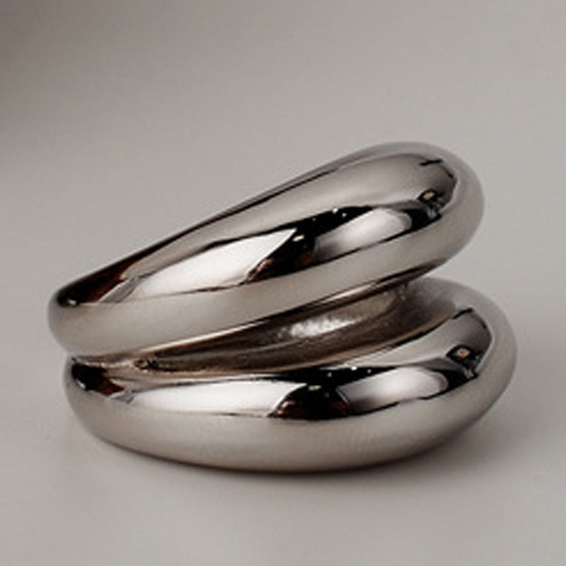 Breiter, klobiger Creolenring R1053