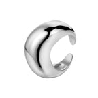 Breiter, klobiger, polierter, offener Ring R1060