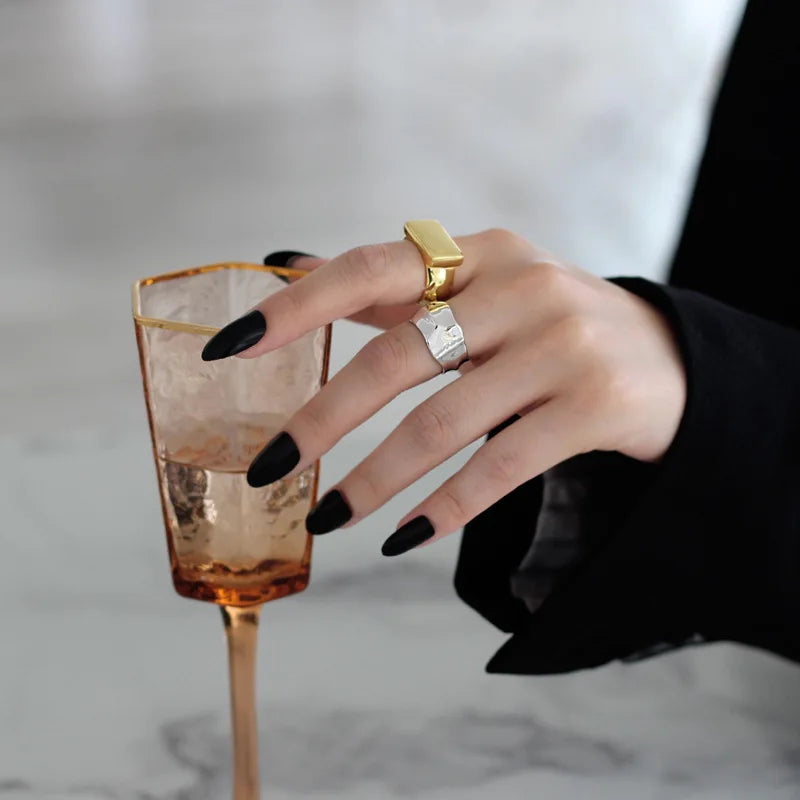 Breiter, klobiger Facettenring R1011