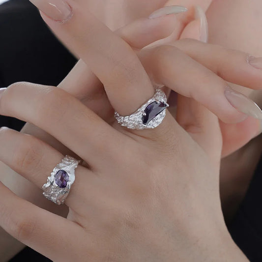 Breiter, klobiger, unregelmäßiger Ring R1213