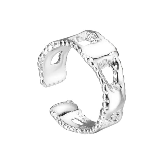 Breiter filigraner Ring mit grobem Muster R1183