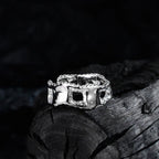 Breiter filigraner Ring mit grobem Muster R1183