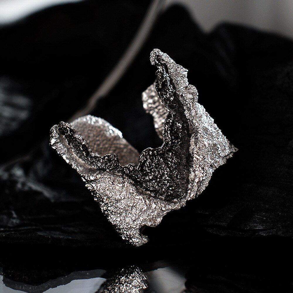 Breiter zweifarbiger Robuster Elementring R1196