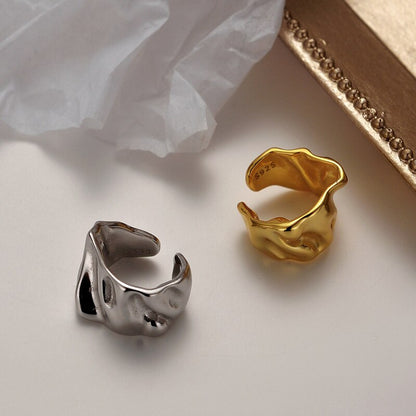Breiter Liquid Ear Cuff E1058 1 Stück