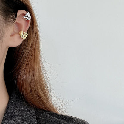 Breiter Liquid Ear Cuff E1058 1 Stück