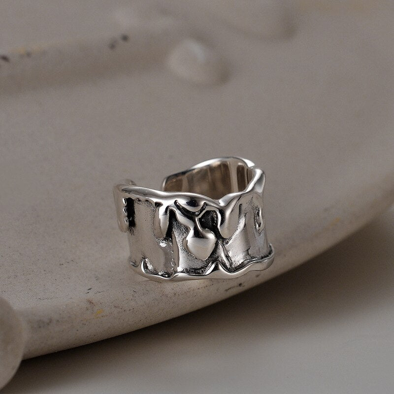 Breiter, ausdrucksstarker, dicker Ring R1281