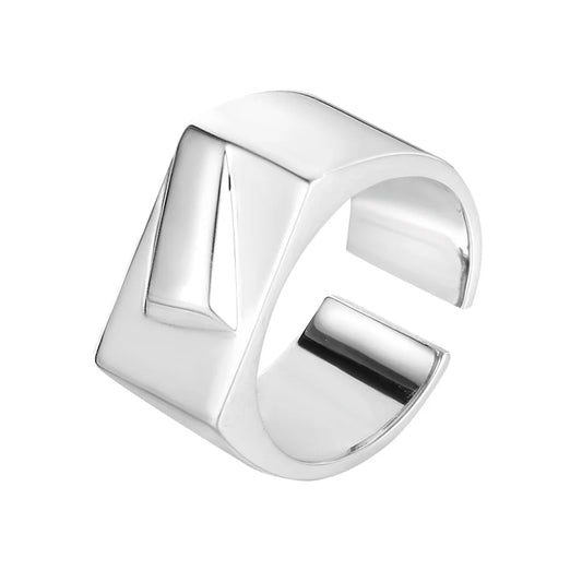 Breiter, dicker, asymmetrischer Ring R1027