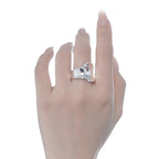 Breiter, gewellter, klobiger Ring R1106