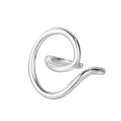 Minimalistischer unregelmäßiger Ring mit Draht R1003