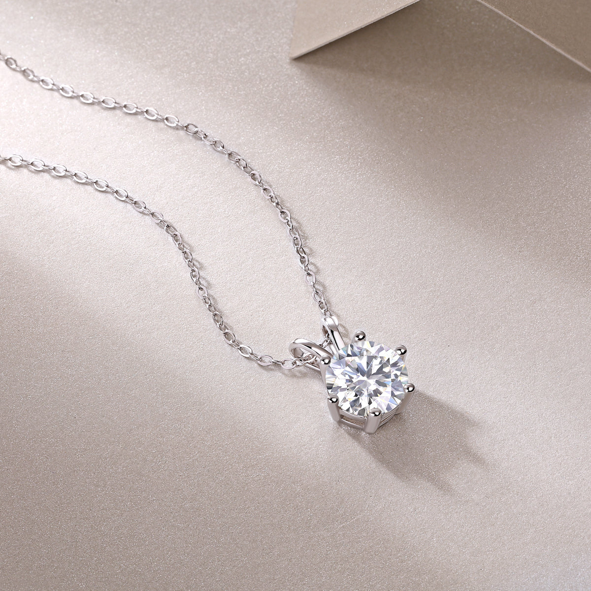 Solitiare Moissanite Pendant