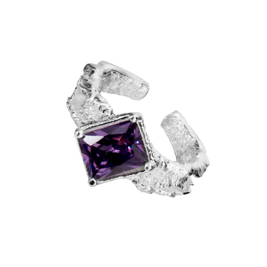 Ring mit mattiertem Zirkonia, R1251