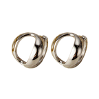 Ohrringe in O-Form mit Verdrehung E1000