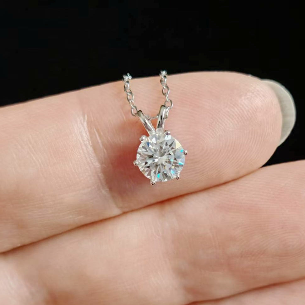 Solitiare Moissanite Pendant
