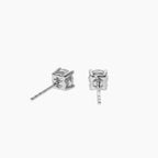 Solitiare Round Moissanite Stud Earrings
