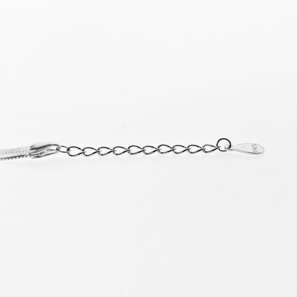 Flat Snake Chain Bracelet 4mm