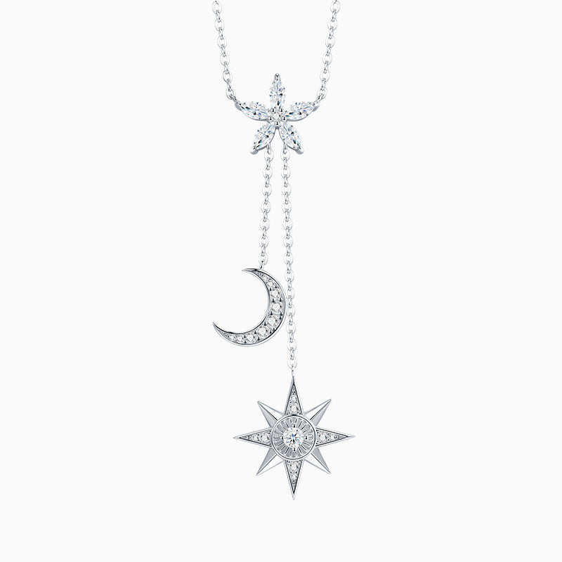 Celestial Moissanite Y-Necklace