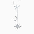 Celestial Moissanite Y-Necklace