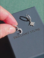 Crescent and Starburst Earrings