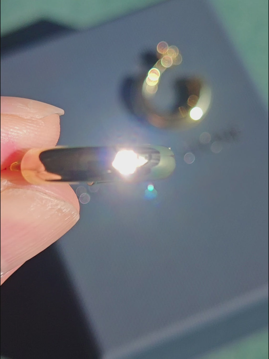 Open C Moissanite Hoops