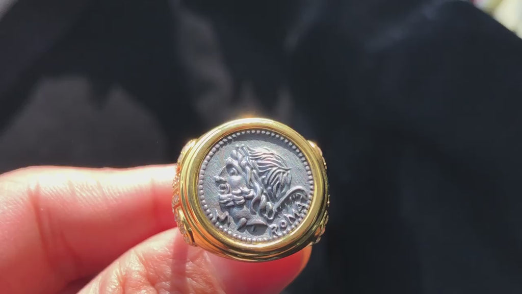 Römischer Münzring Herakles 6337