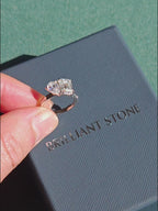 Toi et Moi Moissanite Ring