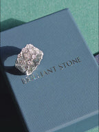 Floral Clusters Mesh Ring