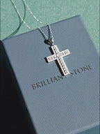 Moissanite Cross Pendant