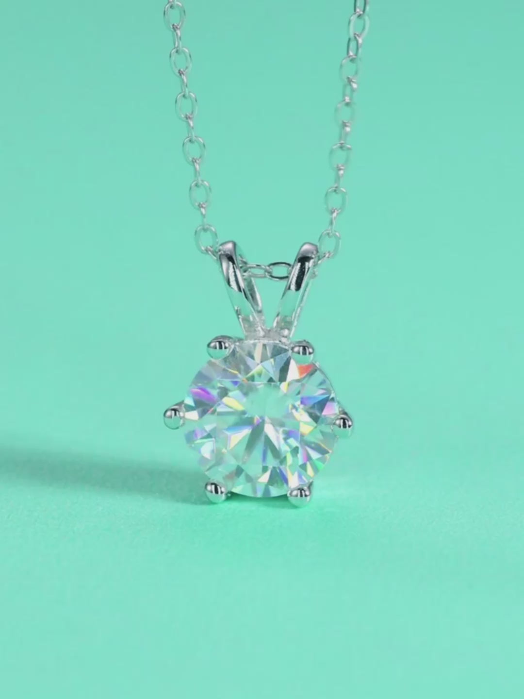 Solitiare Moissanite Pendant