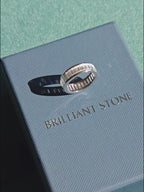 Baguette-Cut Moissanite Band