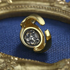 Griechischer Apollo-Ring mit römischer Münze, Replik, R1017